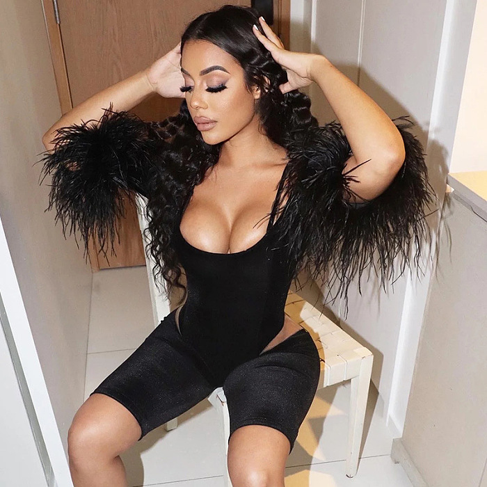 SUPER WHOLESALE | Strapless Over Length Sleeve Dress