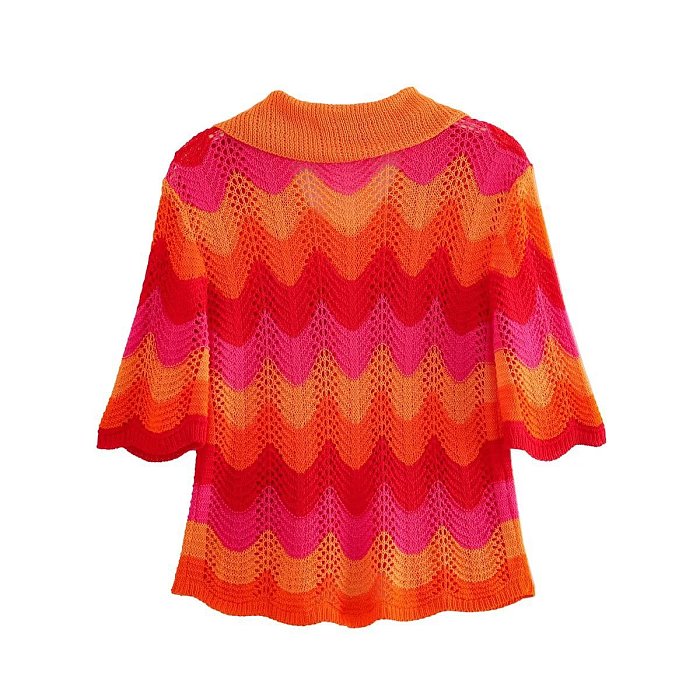 SUPER WHOLESALE | Warm-toned Knitted Skirt Set