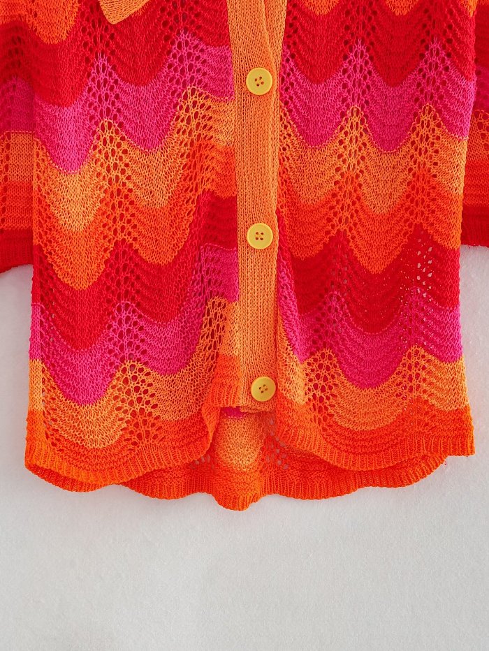 SUPER WHOLESALE | Warm-toned Knitted Skirt Set