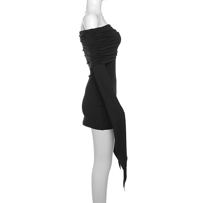 SUPER WHOLESALE | Strapless Over Length Sleeve Dress