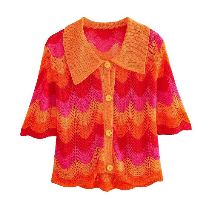 SUPER WHOLESALE | Warm-toned Knitted Skirt Set
