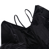 SUPER WHOLESALE | Strapless Over Length Sleeve Dress
