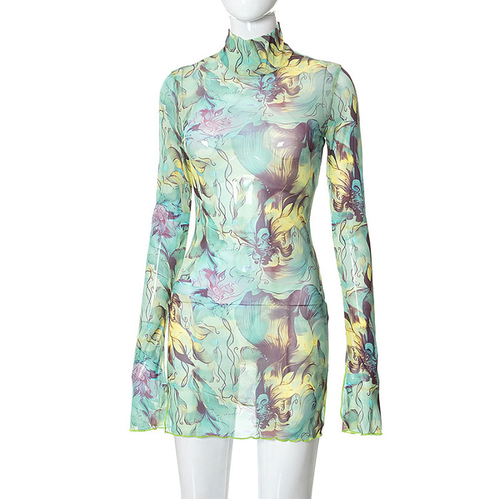 SUPER WHOLESALE | Tie Dye Side Split Mini Dress