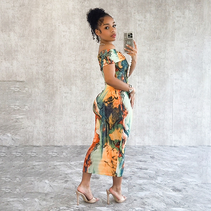 SUPER WHOLESALE | Layered Printed Long Dress