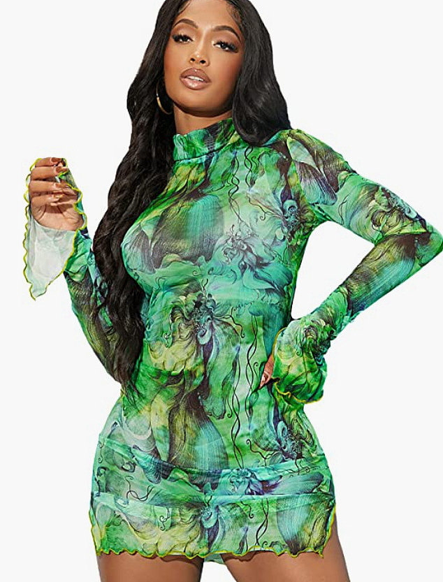SUPER WHOLESALE | Tie Dye Side Split Mini Dress