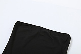 SUPER WHOLESALE | Patchwork Pleated Hem Strapless Dress