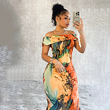 SUPER WHOLESALE | Layered Printed Long Dress