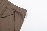 SUPER WHOLESALE | Spaghetti Strap Crop Top and High-Waisted Bodycon Bermuda Shorts Set