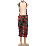 SUPER WHOLESALE | Cut-out Designed Open-back Long Dress