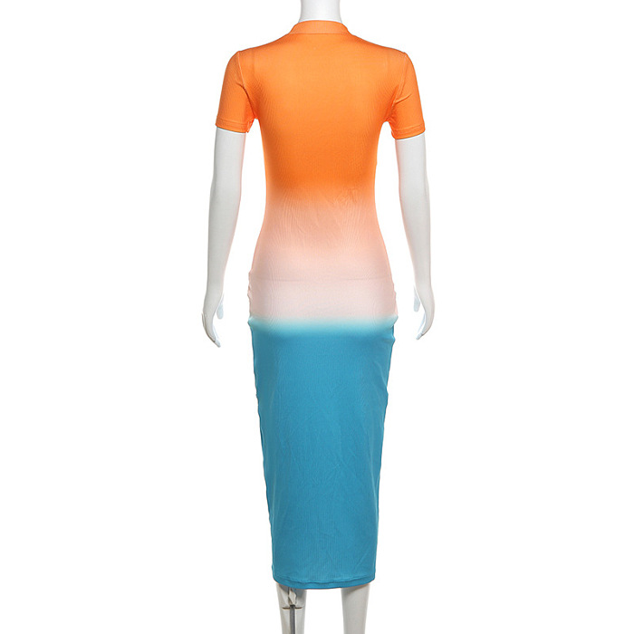 SUPER WHOLESALE | Gradiant Cut-out Long Dress