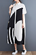 SUPER WHOLESALE | Loose Shirt Dress in Black and White