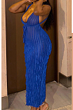 SUPER WHOLESALE | Halter Open Back Long Dress