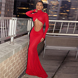 SUPER WHOLESALE | Twisted Hollow-out Floor Length Dress