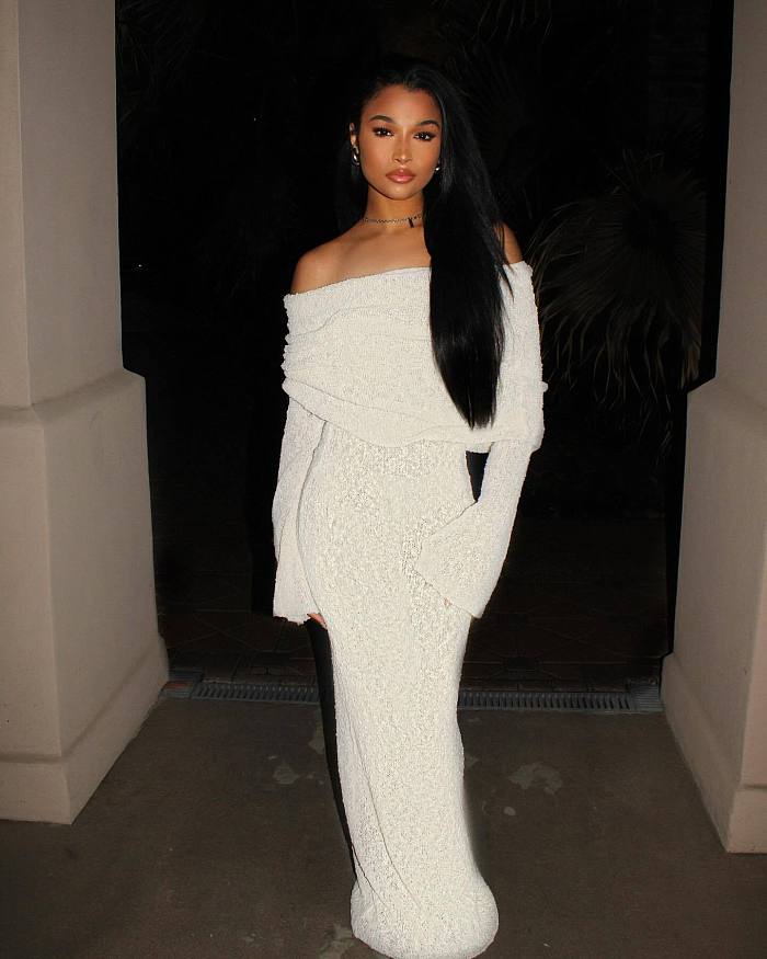 SUPER WHOLESALE | Knitted Hollow Out Off-Shoulder Long Dress Cover-Up