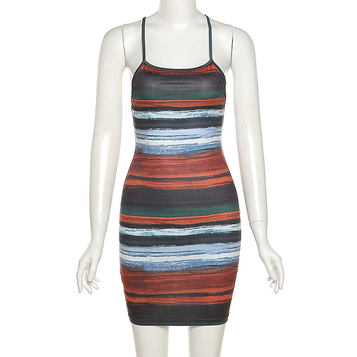 SUPER WHOLESALE |  Stripes Maxi Mini Dress