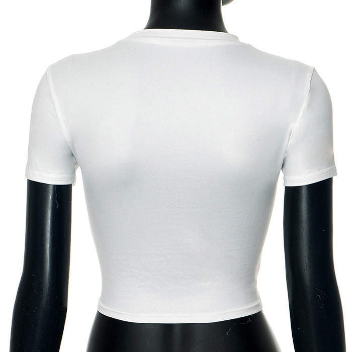 SUPER WHOLESALE | Words Printed Crop T-shirt