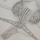 SUPER WHOLESALE | Multi-colored Rhinestone Beaded Swimwear