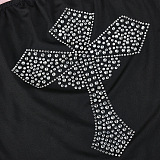 SUPER WHOLESALE | Rhinestone Beaded Cross Strapless Dress