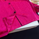 SUPER WHOLESALE | Women's Silk Material Long Sleeve Pajama Set
