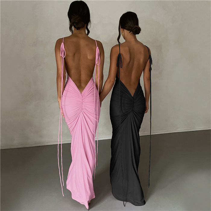 SUPER WHOLESALE | Strip Maxi Long Dress