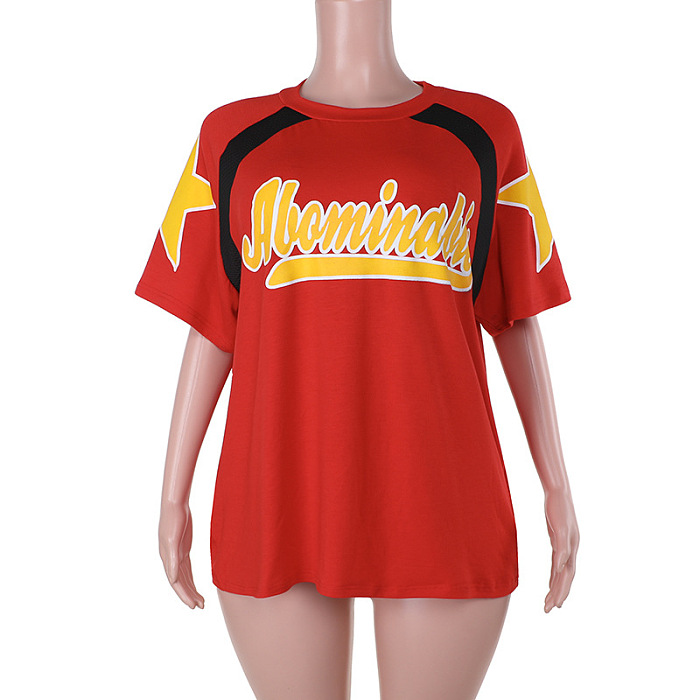 SUPER WHOLESALE | Patchword Printed T-shirt
