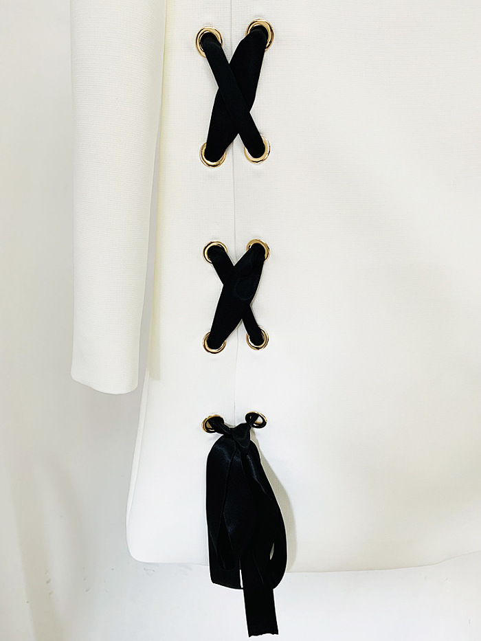 SUPER WHOLESALE | Long Sleeve Dress Decorated with Bows