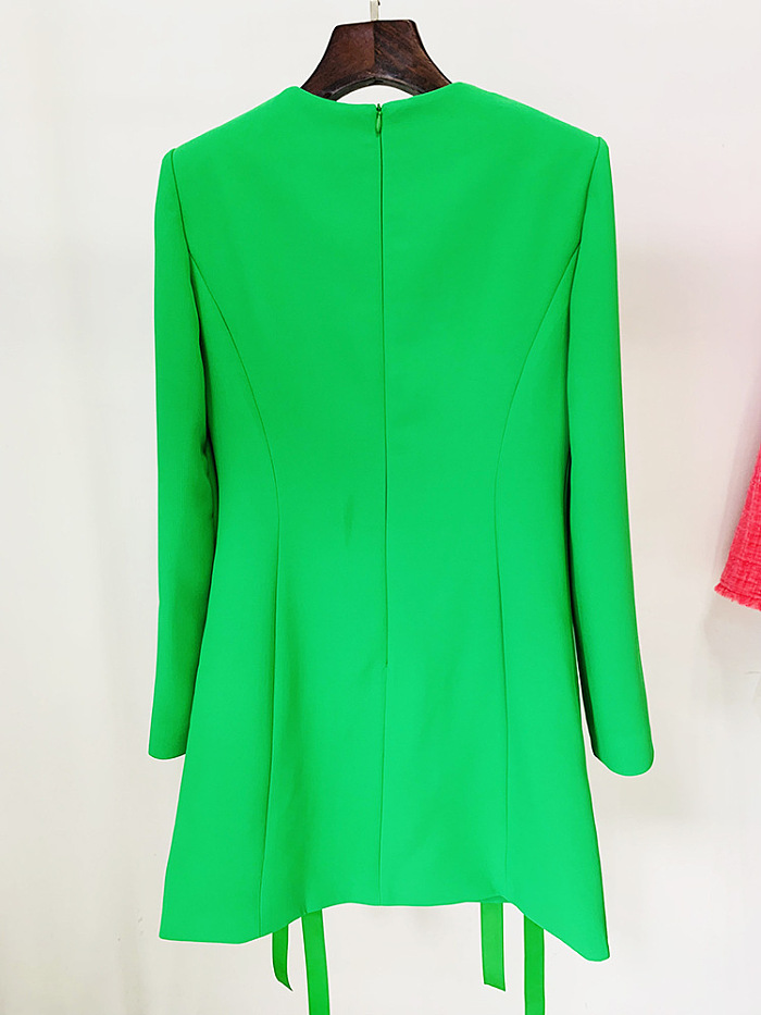 SUPER WHOLESALE | Long Sleeve Dress Decorated with Bows