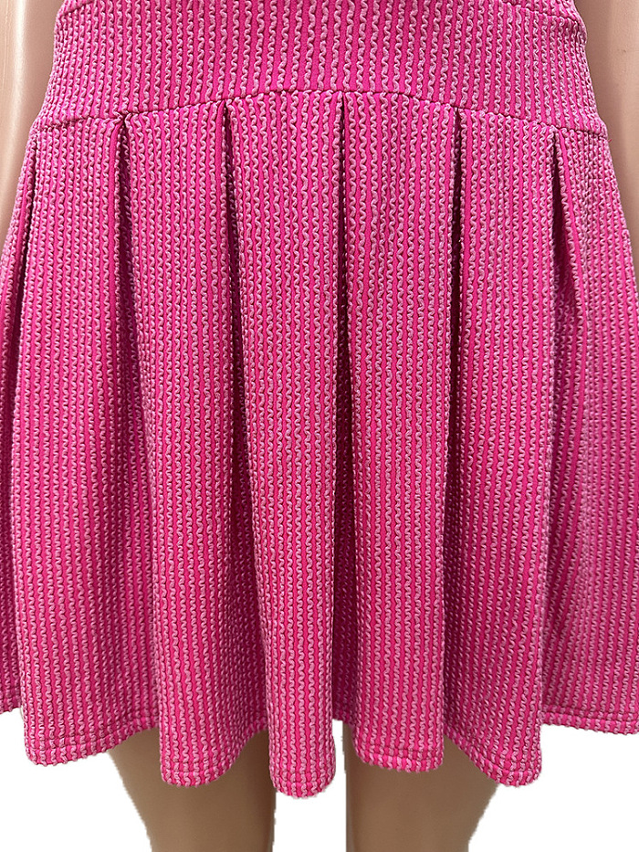 SUPER WHOLESALE | Wave Material Pleated Dress