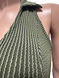 SUPER WHOLESALE | Wave Material Pleated Dress