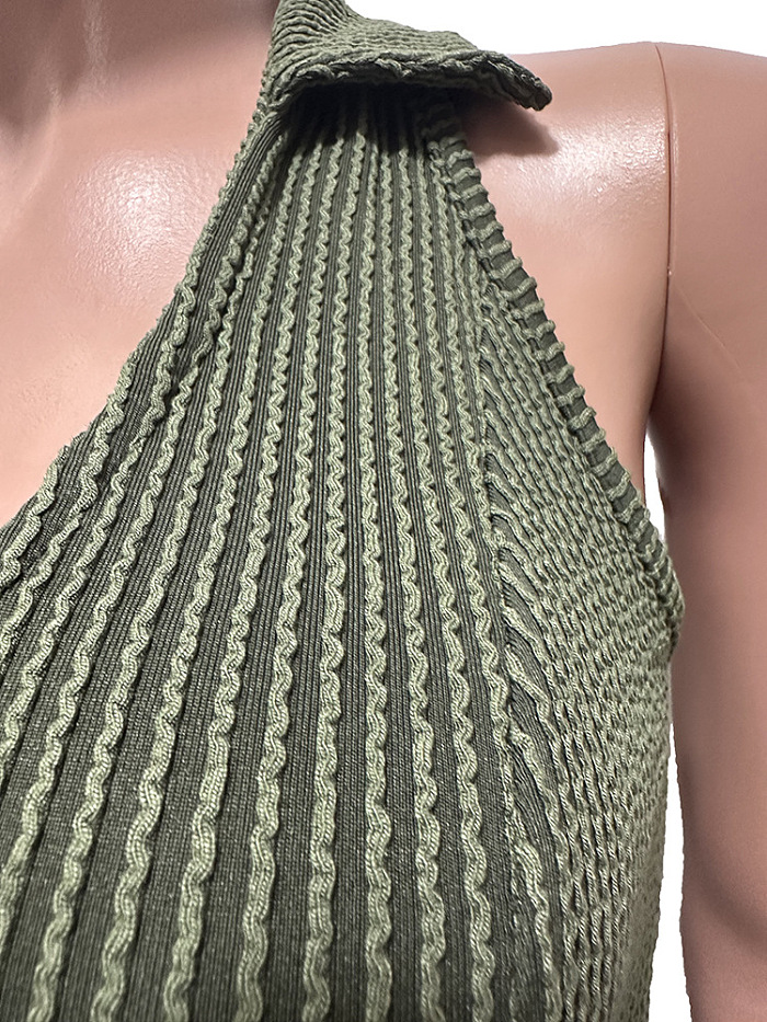 SUPER WHOLESALE | Wave Material Pleated Dress