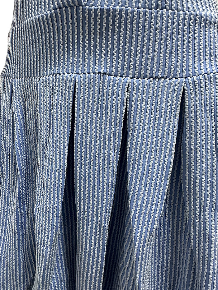 SUPER WHOLESALE | Wave Material Pleated Dress