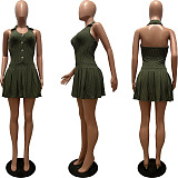 SUPER WHOLESALE | Wave Material Pleated Dress