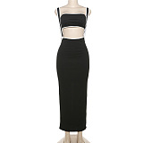 y SUPER WHOLESALE | White Hem Overall Pants and Bandeau Top