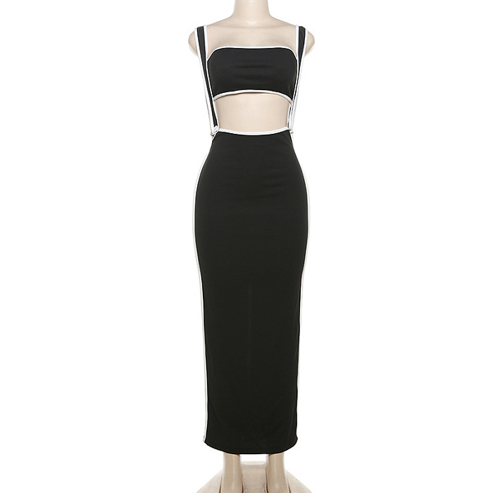 y SUPER WHOLESALE | White Hem Overall Pants and Bandeau Top