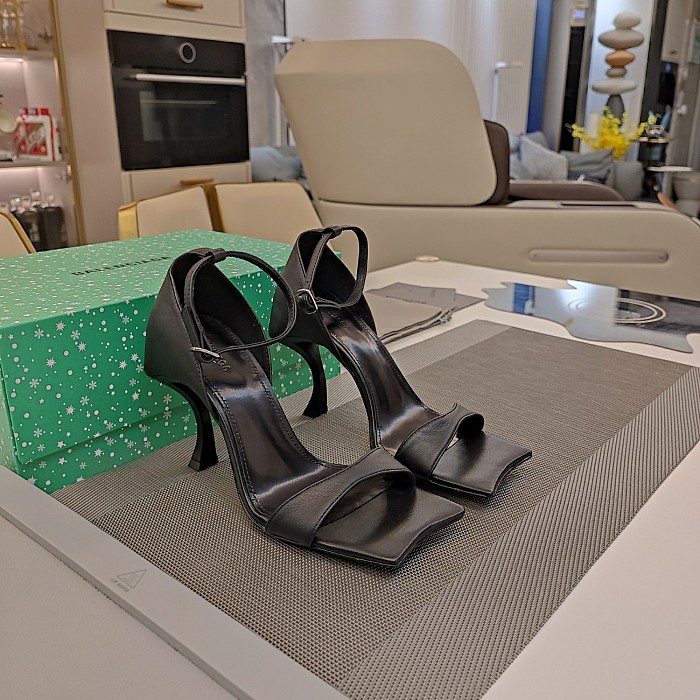 SUPER WHOLESALE | WOMEN'S HOURGLASS 100MM SANDAL IN BLACK
