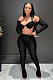SUPER WHOLESALE | Knitted Pants Set with Bandeau