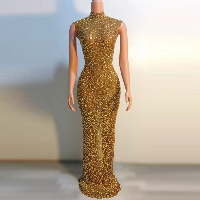 SUPER WHOLESALE | Off-shoulder Floor-length Party Dress