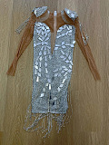 SUPER WHOLESALE | See-through Fringe Party Dress