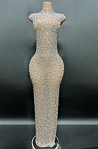 SUPER WHOLESALE | Off-shoulder Floor-length Party Dress