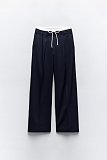 SUPER WHOLESALE | Straight Down Loose Self-tied Pants