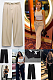 SUPER WHOLESALE | Straight Down Loose Self-tied Pants
