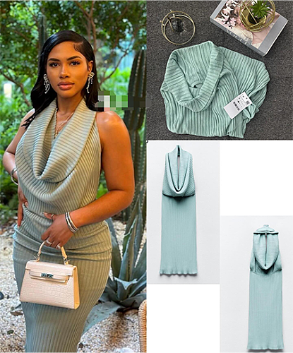 SUPER WHOLESALE | Bodycon Halter Knitted Long Dress