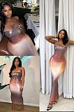 SUPER WHOLESALE | Bodycon Strapless Long Dress