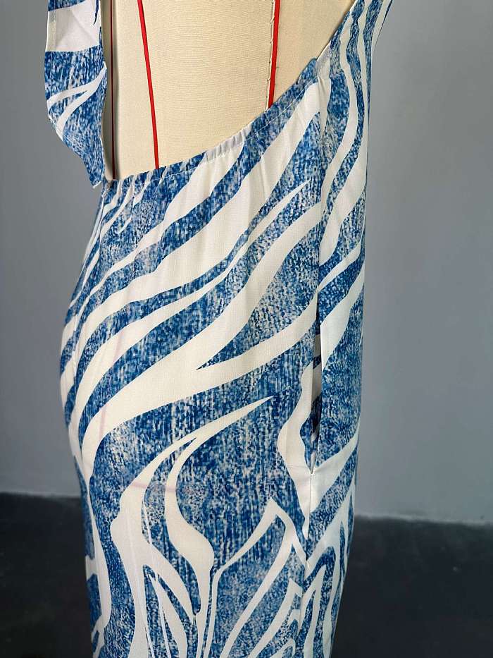 SUPER WHOLESALE | Stripes  Halter Jumpsuit