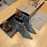 SUPER WHOLESALE | Women's LE cagloe Boots in Denim Blue