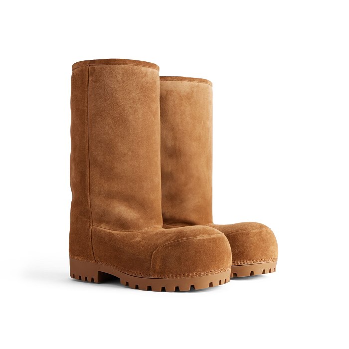 SUPER WHOLESALE | Women's Alaska Fur High Boot in Brown