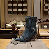 SUPER WHOLESALE | Women's LE cagloe Boots in Denim Blue