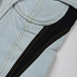 SUPER WHOLESALE | Denim Patchwork Tanks Dress