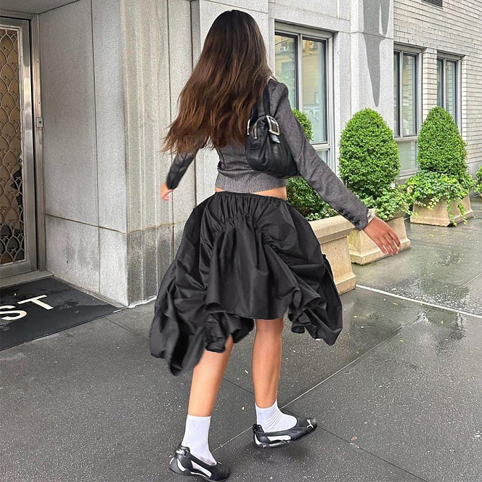 SUPER WHOLESALE |  Drawstring Loose Skirt