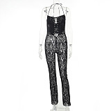 SUPER WHOLESALE | Lace Up Jumpsuit